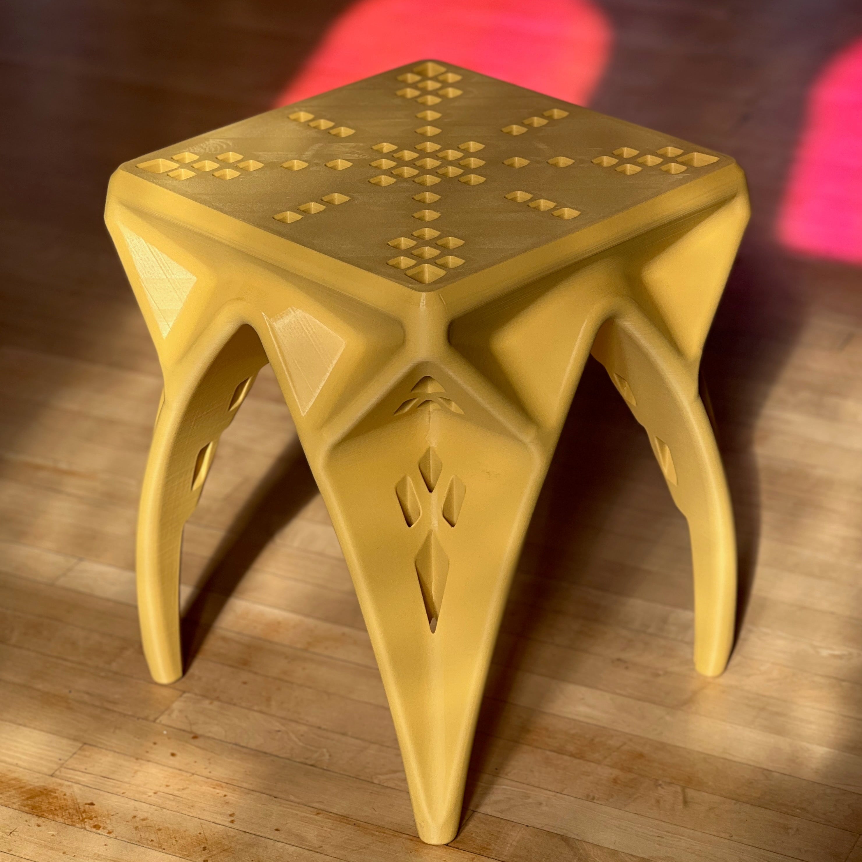 CAVITY — Accent Stool & Side Table | Sculptural Modern Design