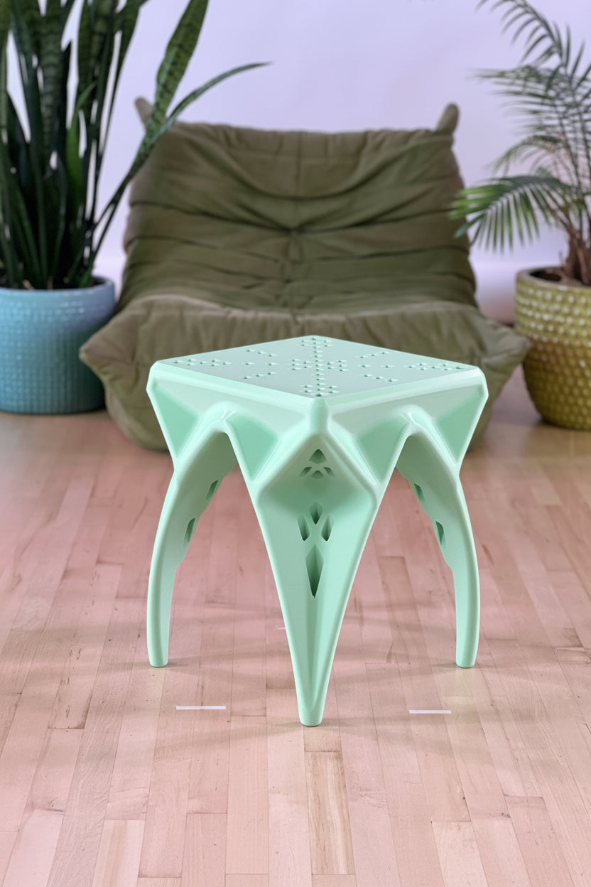 CAVITY — Accent Stool & Side Table | Sculptural Modern Design
