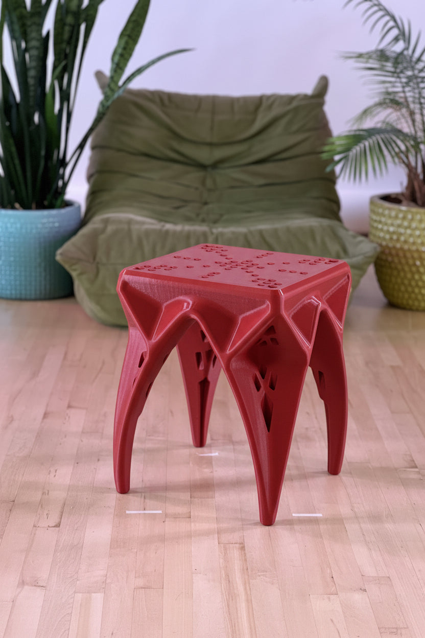 CAVITY — Accent Stool & Side Table | Sculptural Modern Design