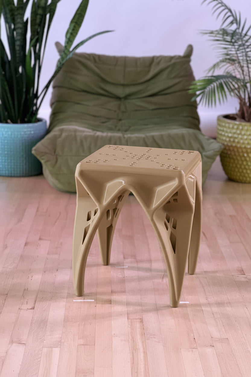 CAVITY — Accent Stool & Side Table | Sculptural Modern Design