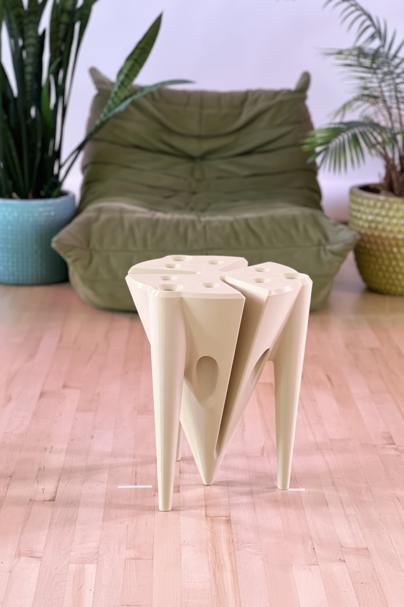 PSPY — Accent Stool & Side Table | Playful Modern Design