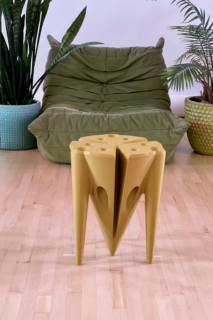 PSPY — Accent Stool & Side Table | Playful Modern Design