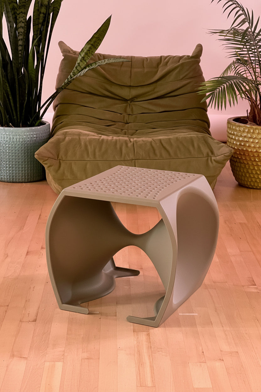 VORTEX —  Accent Stool / Footstool  | Sculptural Modern Design