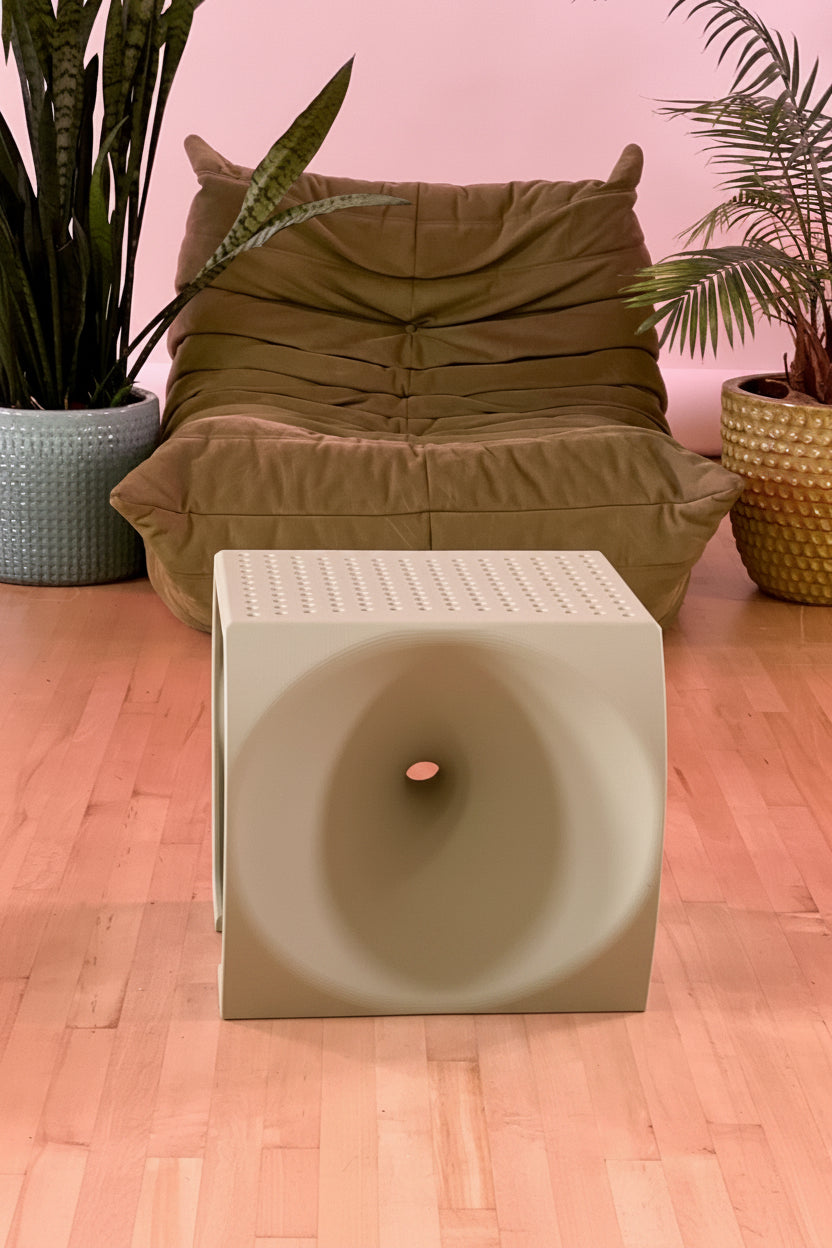 VORTEX —  Accent Stool / Footstool  | Sculptural Modern Design