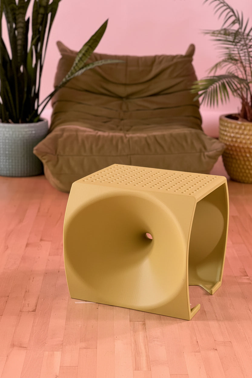 VORTEX —  Accent Stool / Footstool  | Sculptural Modern Design
