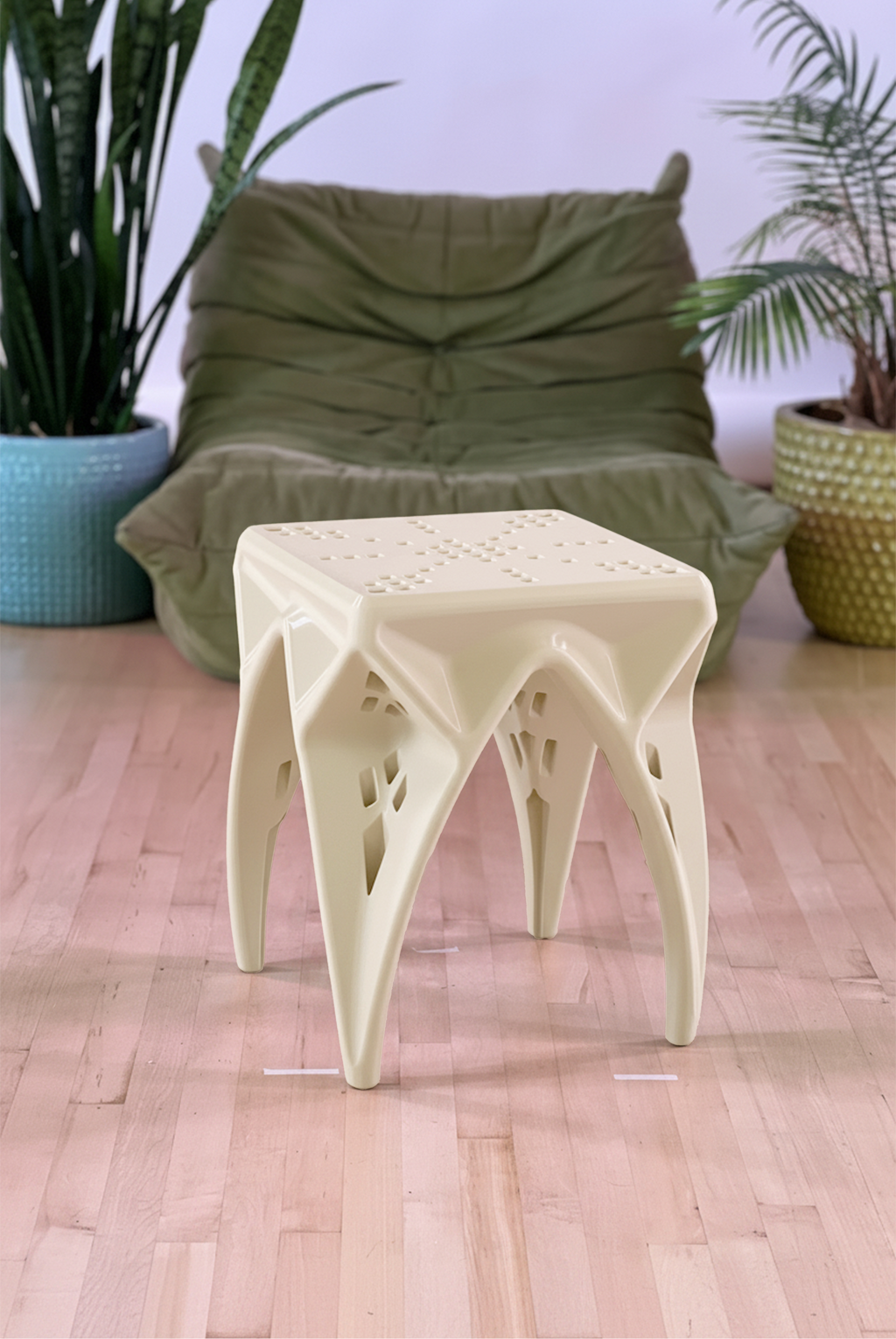 CAVITY — Accent Stool & Side Table | Sculptural Modern Design