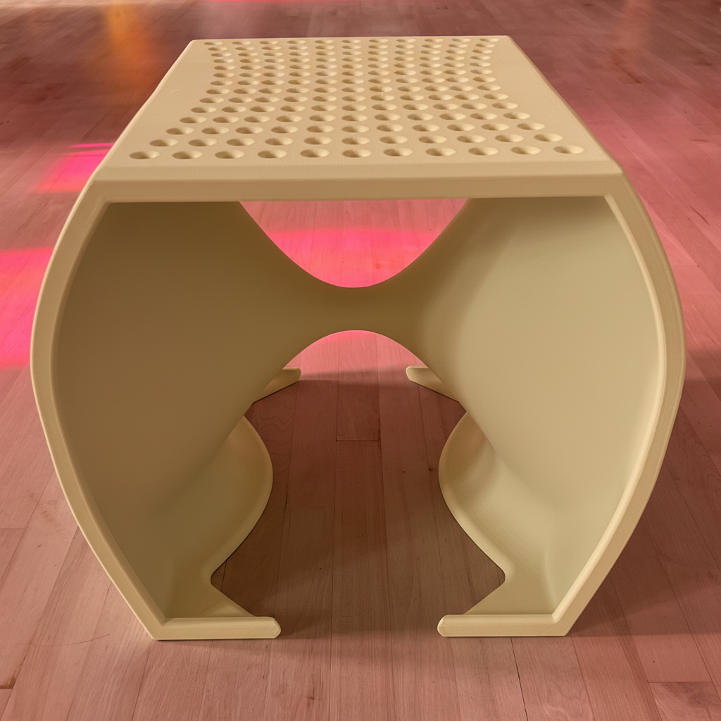 VORTEX —  Accent Stool / Footstool  | Sculptural Modern Design
