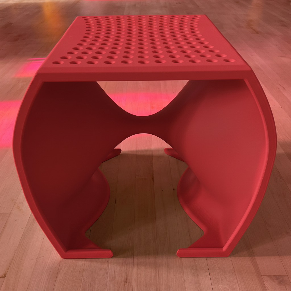 VORTEX —  Accent Stool / Footstool  | Sculptural Modern Design