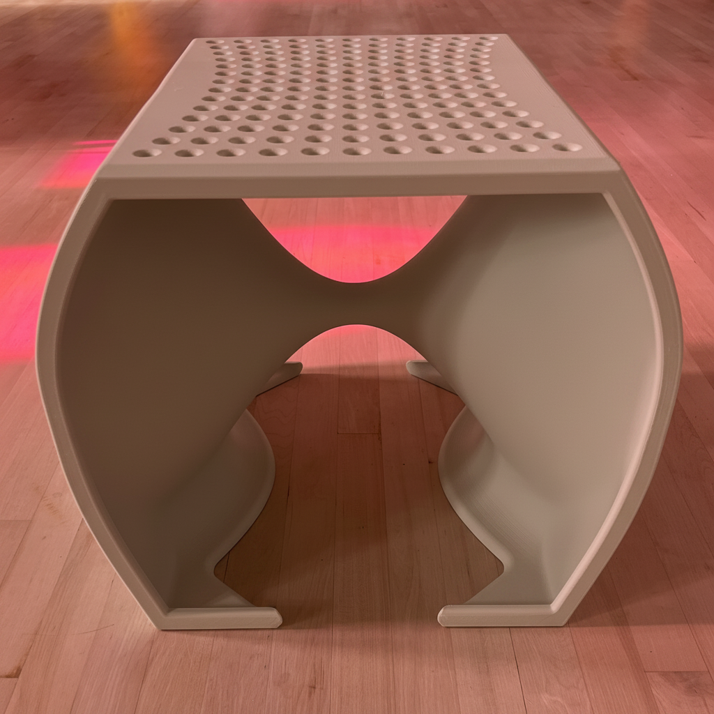 VORTEX —  Accent Stool / Footstool  | Sculptural Modern Design